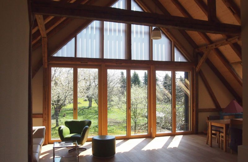 offener Wohnraum, Umbau Scheune zum Wohnhaus in Amtsberg, 1. Preis Wettbewerb Ländliches Bauen